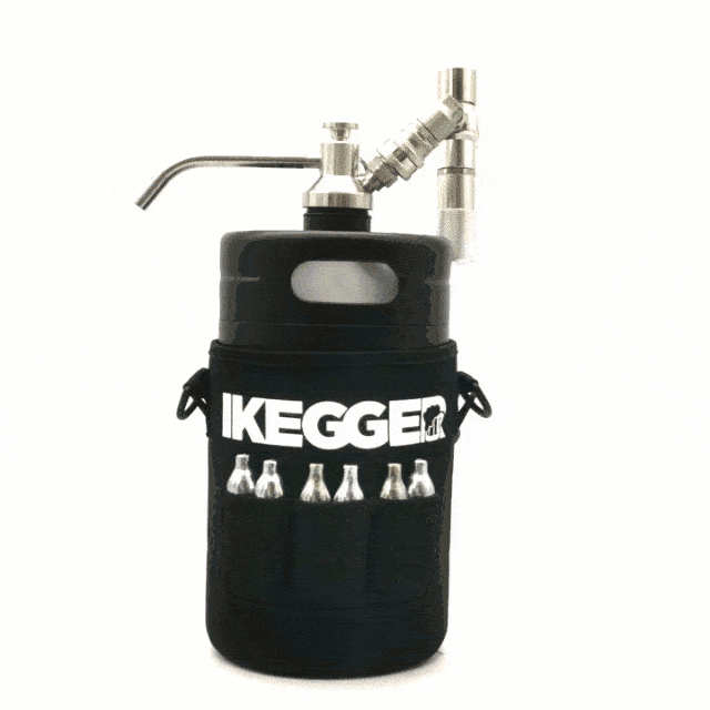 Mini Keg Cooler Sleeve | Neoprene with Shoulder Strap – iKegger | Mini keg systems, homebrew gear, cocktails on tap, and beer growlers