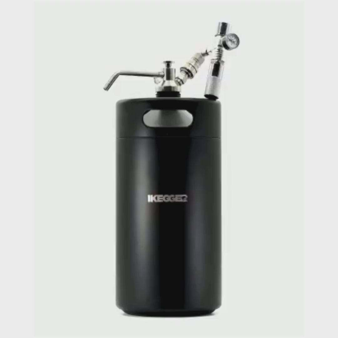 360 degree view of ikegger 5l beer keg