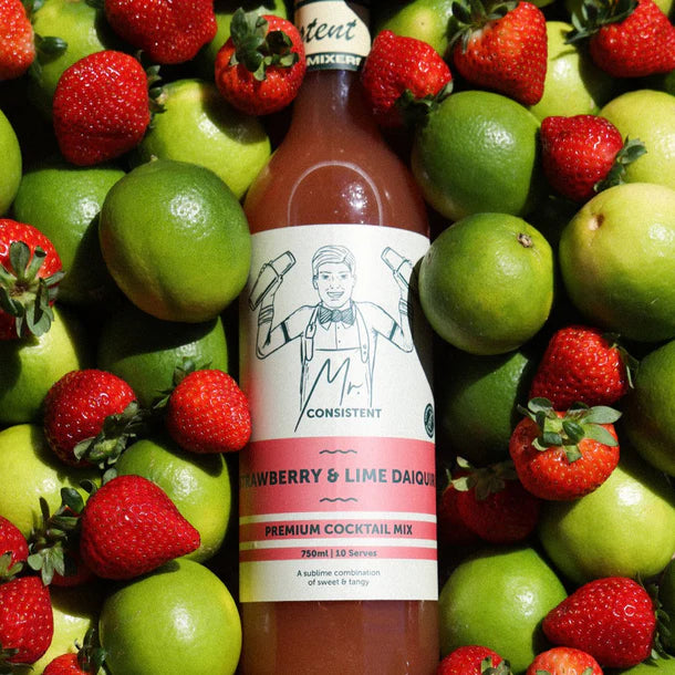 Strawberry & Lime Daiquiri Cocktail Mix | 10 Serves | Mr Consistent - iKegger | Mini Keg & Beer Growler System